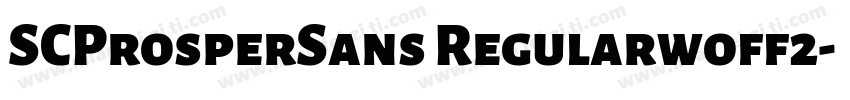 SCProsperSans Regularwoff2字体转换